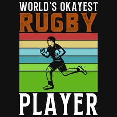 Rugby player tshirt design