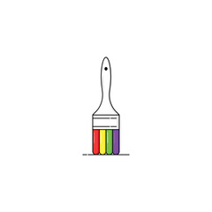 Paint brush icon vector graphics