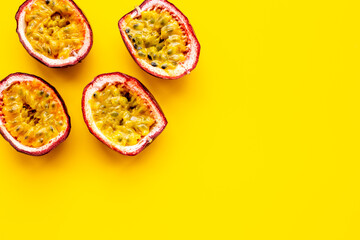 Exotic tropical fresh fruits - fresh passion fruit marakuya