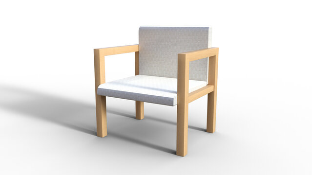 Upholstered chair 3D