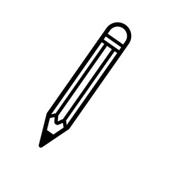 Obraz premium pencil icon in trendy flat style