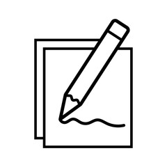 write icon, pencil vector icon