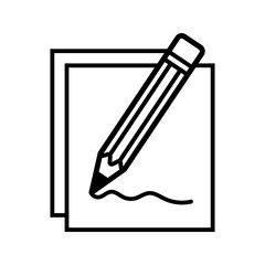 Naklejka premium write icon, pencil vector icon