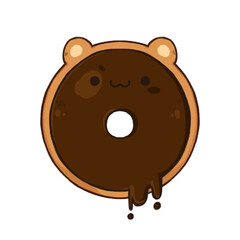 Chocolate Bear Doughnut