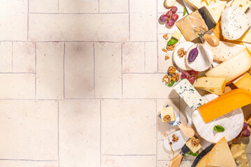 Different sorts of cheese