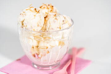 Coconut ice cream