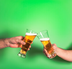 toast with two glasses of beer