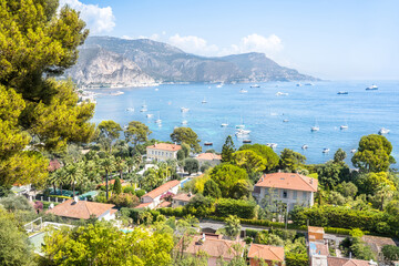 Naklejka premium Bay of Villefranche Sur Mer, Cote d`Azur, France