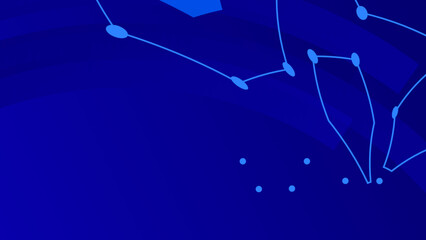 Naklejka premium Abstract blue hexagonal background with connecting dots and lines. Network or connection concept. Abstract technology science background.