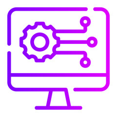 computer settings gradient icon