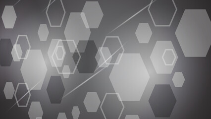 Abstract grey hexagons background. Geometry background.
