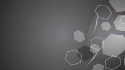 Abstract grey hexagons background. Geometry background.