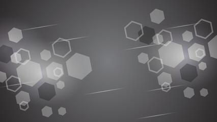 Fototapeta premium Abstract grey hexagons background. Geometry background.