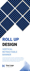 Business Roll Up Banner stand. Abstract Roll up background for Presentation.