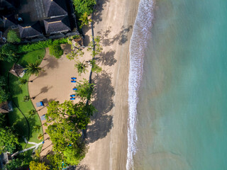 Aerial view of Jimbaran beach - 564591552