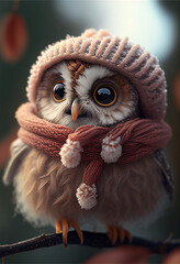 owl in the snow