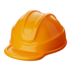 Fototapeta premium Premium Construction helmet icon 3d rendering on isolated background
