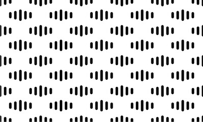 Seamless pattern background abstract with soundwave black and white style. Simple background.