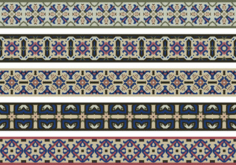 Seamless decorative borders