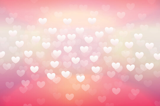 Background image made with a combination of hearts and light