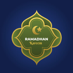 Islamic ramadan kareem design mandala flower style illustration