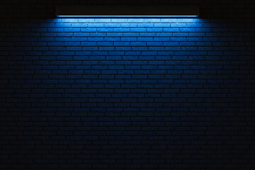 Brick wall with light