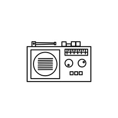 radio icon design, a simple icon with an elegant concept, suitable for your collection or business logo