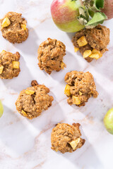 Apple oatmeal cookies