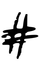 Obraz premium Angry Scribbled Sketched Letter