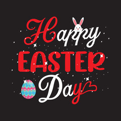 Happy easter day svg T shirt design template