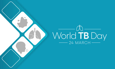 World TB day is observed every year on 24 March to build public awareness about the global epidemic of tuberculosis and efforts to eliminate the disease. Vector illustration