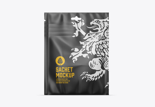 Plastic Liquid Sachet Mockup