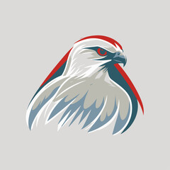 Bird Logo abstract design. Vector illustration on a light background