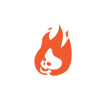 Fire skull logo
