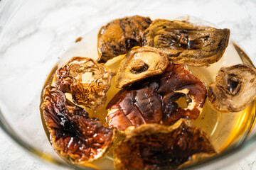 Creamy wild mushroom soup