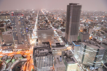 Fototapeta premium 北海道 札幌 夜景 素材