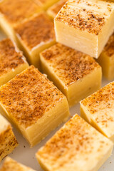 Christmas Eggnog fudge