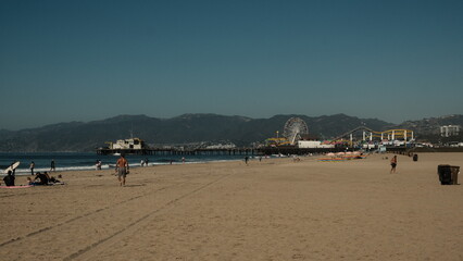 Fototapeta premium Panorama del parco divertimenti di Los Angeles