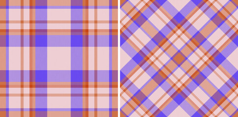 Seamless background textile. Vector fabric check. Tartan pattern texture plaid.