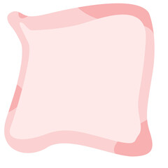 pink pastel panel board blank copypace element transparent background