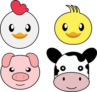 Animals farm cartoon