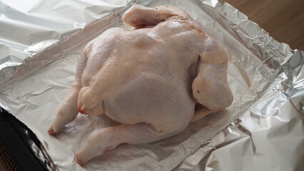 uncooked whole chicken