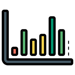 statistic bar chart illustration