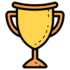 trophy cup winner illustration