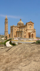 Fototapeta na wymiar the Basilica of the National Shrine of the Blessed Virgin of Ta' Pinu in Gozo, Malta