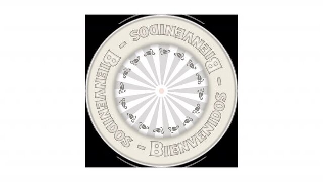 Bienvenidos transparente  mov boton redondo recurso movimiento para iniciar presentaci&oacute;n, post, blog, redes, video, web