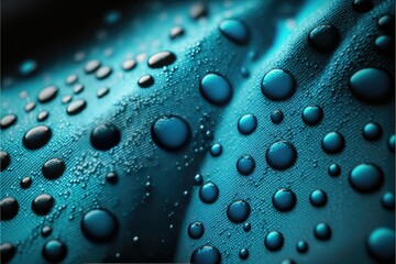 waterproof fabric, close up of water resistant textile, ai generated