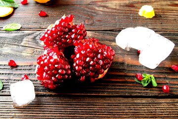 christmas decoration on wooden table