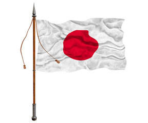 National flag of Japan. Background  with flag  of Japan.