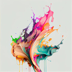colorful  paint  splash modern art abstract  fresh,fun,lgtb,party,cool,theme ,artwork ,vibrant color element  background design